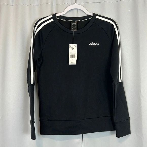 NEW Adidas Women’s Three Striped Crewneck Sweatshirt Size XS - Picture 1 of 4